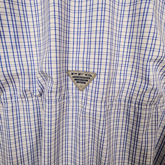 Columbia Performance Fishing Gear Omni Shade Men's XL Plaid Button-Down Shirt - Picture 9 of 10